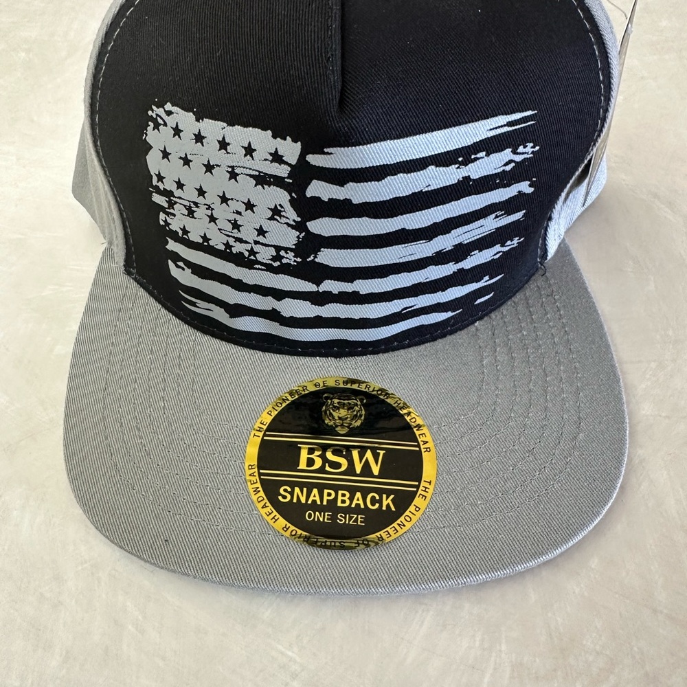 PIONEER Black and Gray Snapback Hat